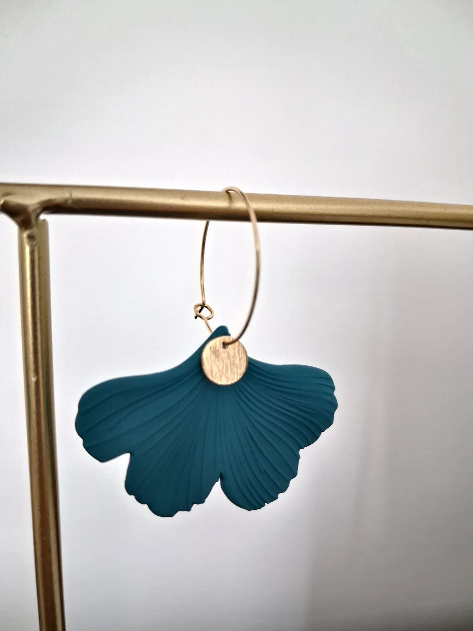 Peacock blue earrings – photo 3